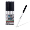 Idea Office 12 Black Whiteboard Marker Pens, Fine Tip, Low