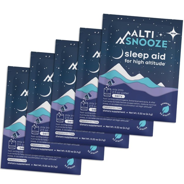 ALTISNOOZE Sleep Aid + Altitude Sickness Prevention & Hydration |