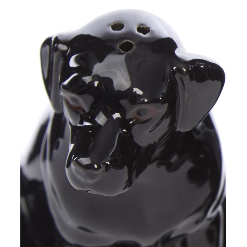 Quail Ceramics Black Labrador Salt & Pepper Shaker Pots