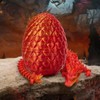 Merrwon 3D Printed Dragon Egg with Dragon (28.5cm) Inside, 3D