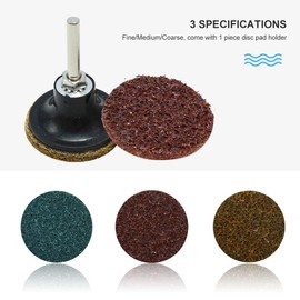 45Pcs 2 Inch R-Type Quick Change Disc with Disc Pad Holder Assorted Roll Lock Sanding Discs for Surface Polishing