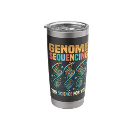 DNA Genome Sequencing Genetic Science DNA Tree Stainless Steel Insulated Tumbler