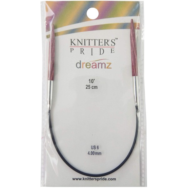 Knitter's Pride 200169 Dreamz Fixed Circular Needles 10"-Size 6/4mm