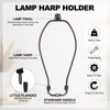 YOKIVE 9.5 Inch Lamp Harp, Detachable Lamp Shade Holder with