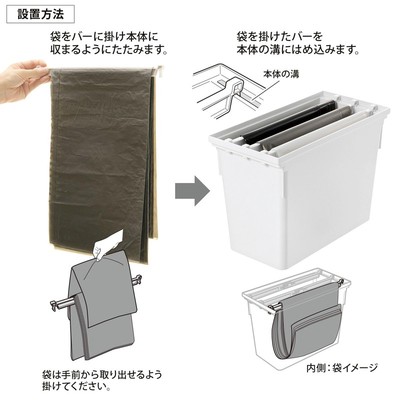 Totno Garbage Bag Stocker R for Drawers