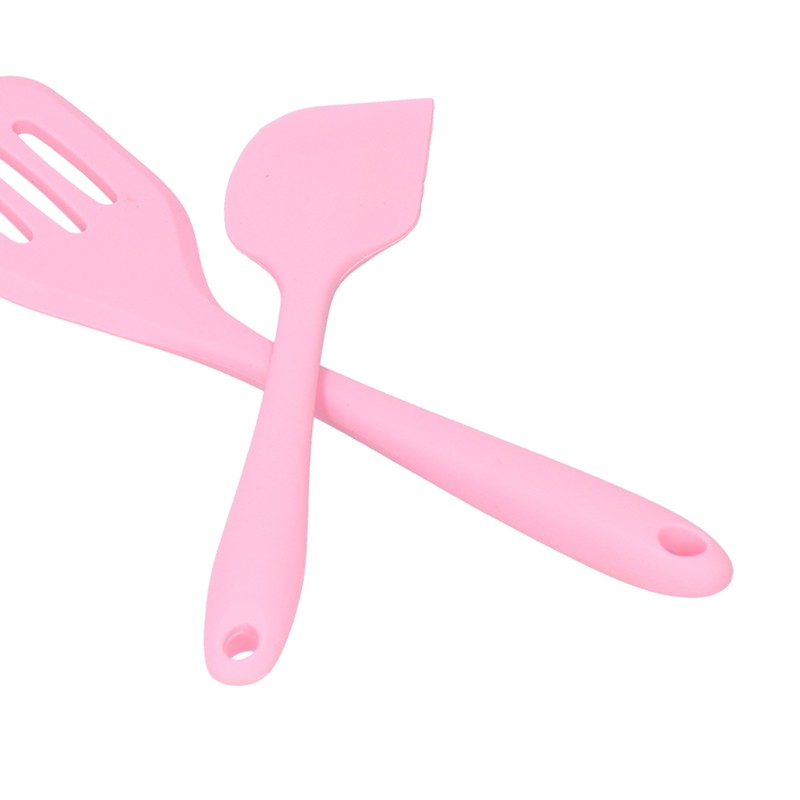 Cooking Spatula Set Silicone Baking Scraper Heat Resistant Egg Beater