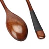Set of 4 Wooden Spoons, Soup Spoons, Long Handle, Coffee,