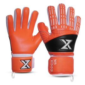 ZooxGk Secure Catch Training Soccer Goalie Gloves Kids & Youth with Pk Latex,Youth Goalie Gloves Soccer with 4mm Latex with Strong Grip Children,Kids Goalkeeper Gloves