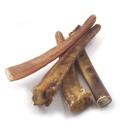 Sancho & Lola's Bully Sticks for Dogs - 12-Inch Jumbo (5 Count) All Natural, Grain-Free, High-Protein Beef Pizzle Dog Chews