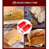 Ankway Rechteckig Silikon Brotbackform mit Teigschaber, 2er Set Anti haftende
