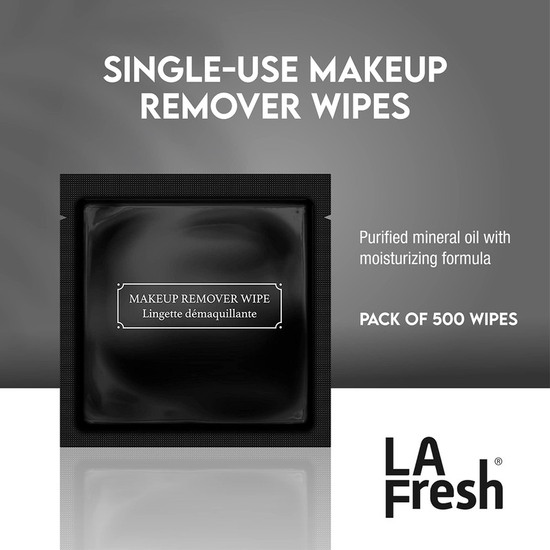 La Fresh Hotel Premium Paraben-Free Makeup Remover Wipes - Black