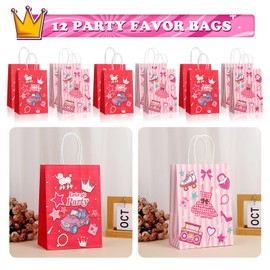 122PCS hot pink Themed Party Favors for girl, Birthday Decorations, Gifts Goodie Bags,School Classroom Rewards Carnival Prizes Christmas Thanksgiving Easter Birthday Gifts (hot pink)