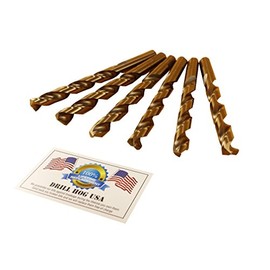 Drill Hog USA 1/2" Cobalt M42 Drill Bits 6 Pack