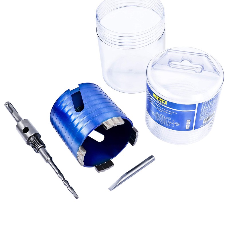 S&R Diamond Core Bit 72mm SDS-plus Can Drill Bit for