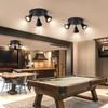 SEEBLEN 3-Light Industrial Directional Track Lighting with Pull Chain On/Off,