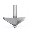 Akylin 60 Degree Chamfer Router Bit,1/2" Shank,1-3/16" Cutting Depth,11/16" Cutting