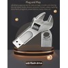 ZJR USB Flash Drive 64gb Wrench Shape Cool Memory Stick