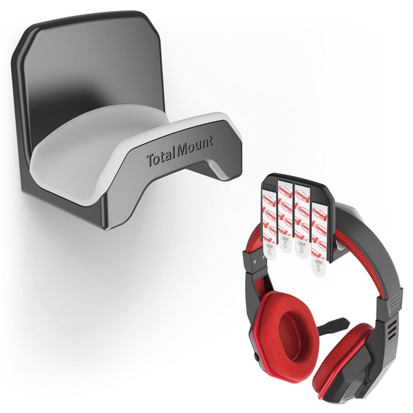 TotalMount Gaming Headset Hangers – Include Removable Adhesive Strips for