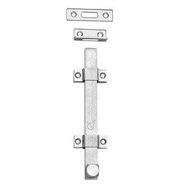 Rockwood 085859 580-8.26D 8" Surface Bolt, Satin Chrome Finish