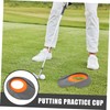 NOLITOY 2pcs Golf Putting Cup Aid Portable Indoor Training Accessory