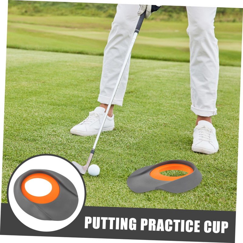 NOLITOY 2pcs Golf Putting Cup Aid Portable Indoor Training Accessory