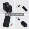 GORGECRAFT 2PCS Keyring with Strap Short Lanyard Black Cell Phone