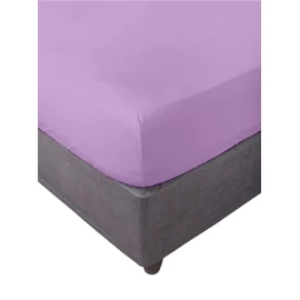 Miracle Home. Fitted Sheet, Elastic, Soft, Comfortable, Anti-Pilling. Cotton 50% 50% Polyester. Malve. 90 x 200 cm