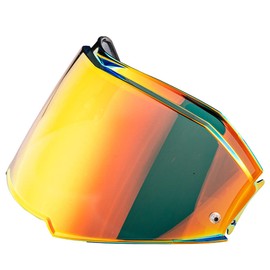 Helmet Visor for FF900 / Valiant II, Motorcycle Helmet Visor, Motorcycle Wind Shield Helmet Lens Visor, Full Face Helmet Lens Visor, Motorcycle Helmet Accessories (Chrome Red)