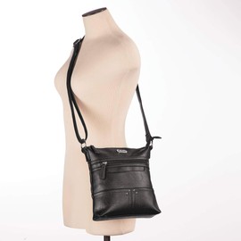 Fox Valley Traders B.AmiciTM Francesca RFID Lockport Crossbody Bag