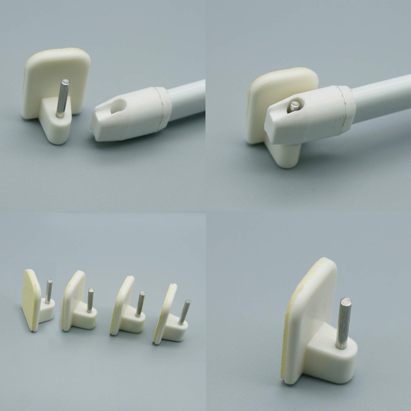 EVIDECO French Home Goods Self Adhesive Hooks Sash Rod Kitchen
