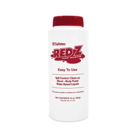 Safetec 262031 Red Z Fluid Control Solidifier, 15 oz Shaker Top Bottle
