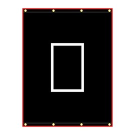 Sharellon 4'x6' Batting Cage Backstop, Baseball Vinyl Backstop, Baseball Softball Batting Cage Backdrop Target, Baseball Pitcher Training Equipment Aid for Hitting Pitching