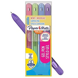 Pencil Case 4 Ballpoint Pens Stick InkJoy Gel 600ST 0.7 col.fun Papermate
