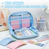 Jutom 39 Pcs Aesthetic Book Annotation Kit Pencil Case Bag