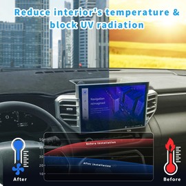 auovo Dashboard Cover Mat Compatible with Toyota Tundra 2022 2023 2024 Without HUD Anti-Slip Dash Cover Dash Carpet Cover Sunshield Protector