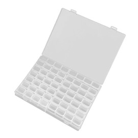 minkissy Box for Storage 56 Sections Glitter Containers Diamond Storage Compartment Box Sequins Organizer