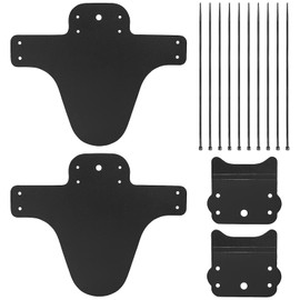 poraceous Bicycle Mudguard, Front Wheel and Rear Wheel Mudguard, Universal Bicycle Mudguard, Portable, Adjustable, for All Mountain Bike/Road Bike/MTB, Fits Sizes 24/25/26/27.5/28 Inches