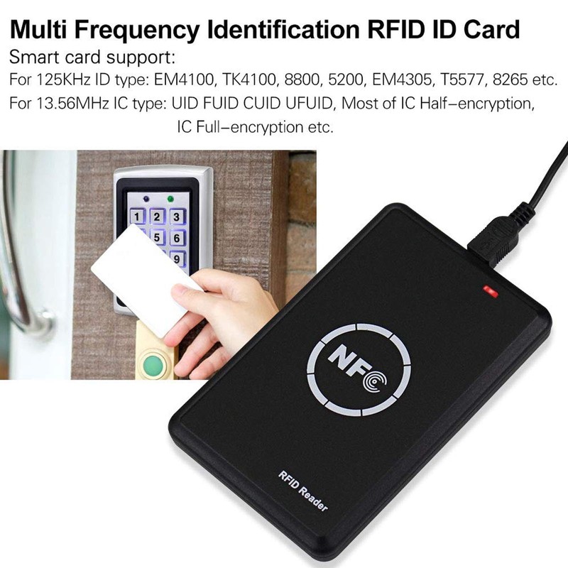 Godely RFID NFC Reader Writer,Handheld 125khz 13.56Khz Key fob Smart