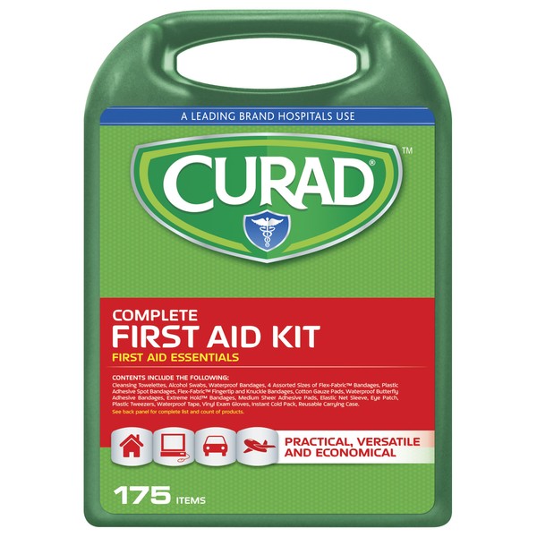Curad Complete Kit In Hard Case, 175 Count