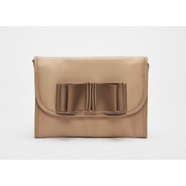 ha-besutohiruzu Adult Ribbon Is Cute Mother Flip Case Multi Case zyabara Type biege