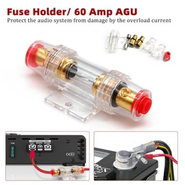 Endstufe Kabel Set: 10GA Kfz Verstärker Kabelsatz, Anschluss Set Auto Verstärker Kabel Set, 1500w Installations Car Verstärker Kabelset, Subwoofer Kabel Set Endstufe Kabel Car Audio Wire, Audiokabel f