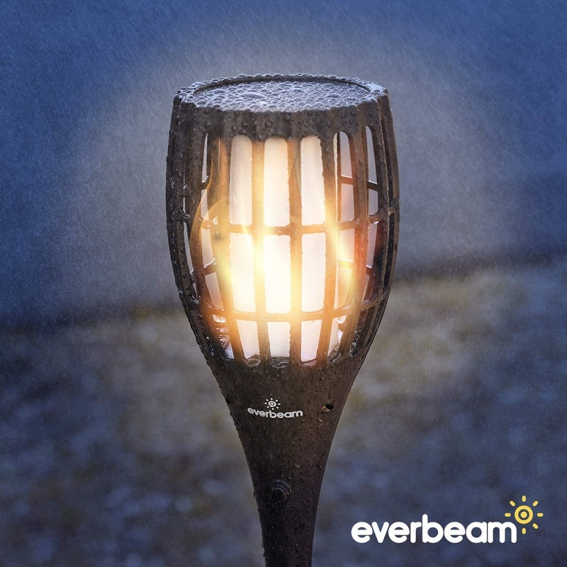 Everbeam P1 Solar Torch Light with Flickering Flame - Our