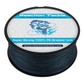 Reaction Tackle Braided Fishing Line Low Vis Gray 30LB 300yd