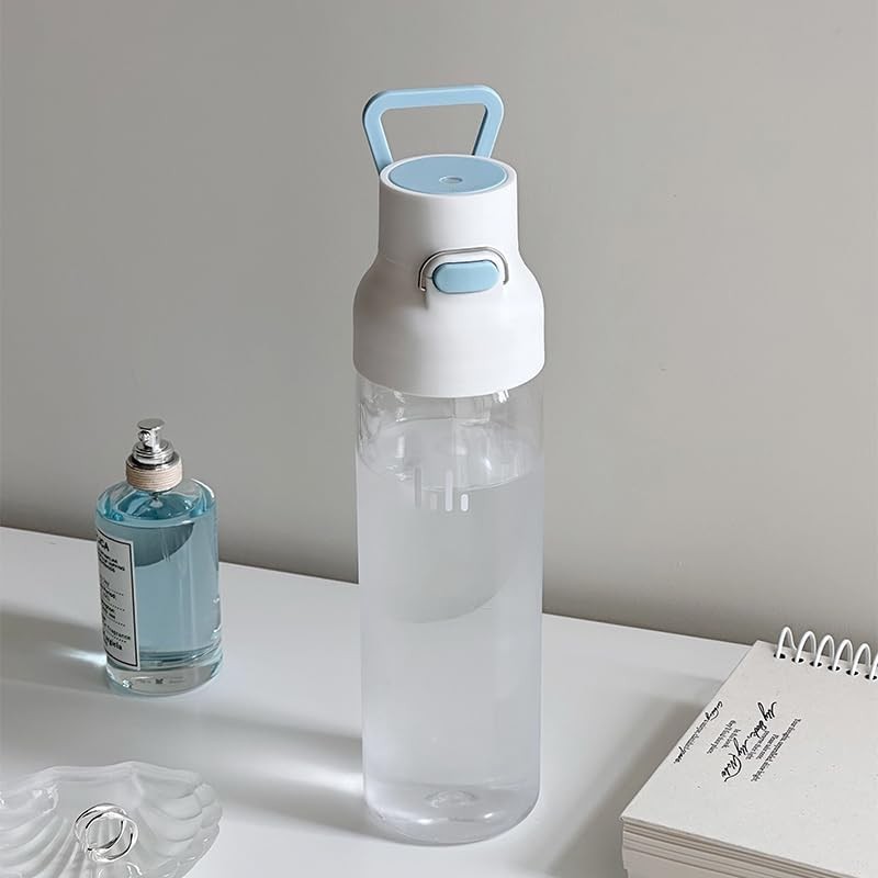 Levore 26oz Clear Water Bottle, Leak Proof One-Hand Open Flip