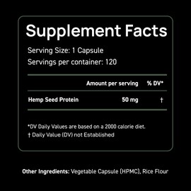 Hemp Oil Capsules Supplement | 120 Servings | Calm & Discomfort - Natural Stress and Immune Health w/Omega 3 6 9 - Made in USA