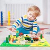 Aukfa DIY Assemble Farm Themed Race Track Set Wooden Building
