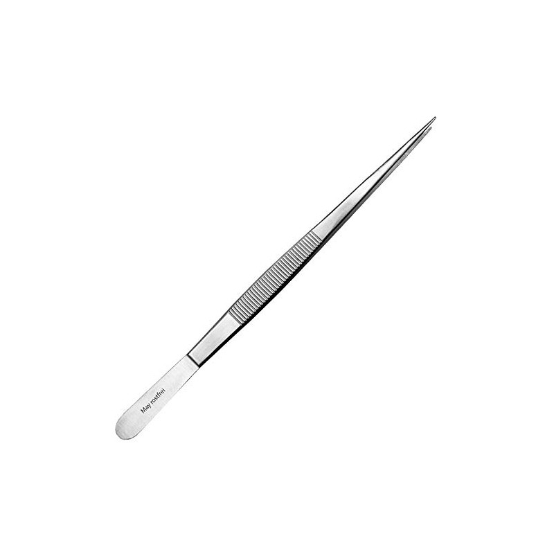 May Universal-Pinzette 20 cm Gesamtlänge Haushaltspinzette mit gerader Spitze innen