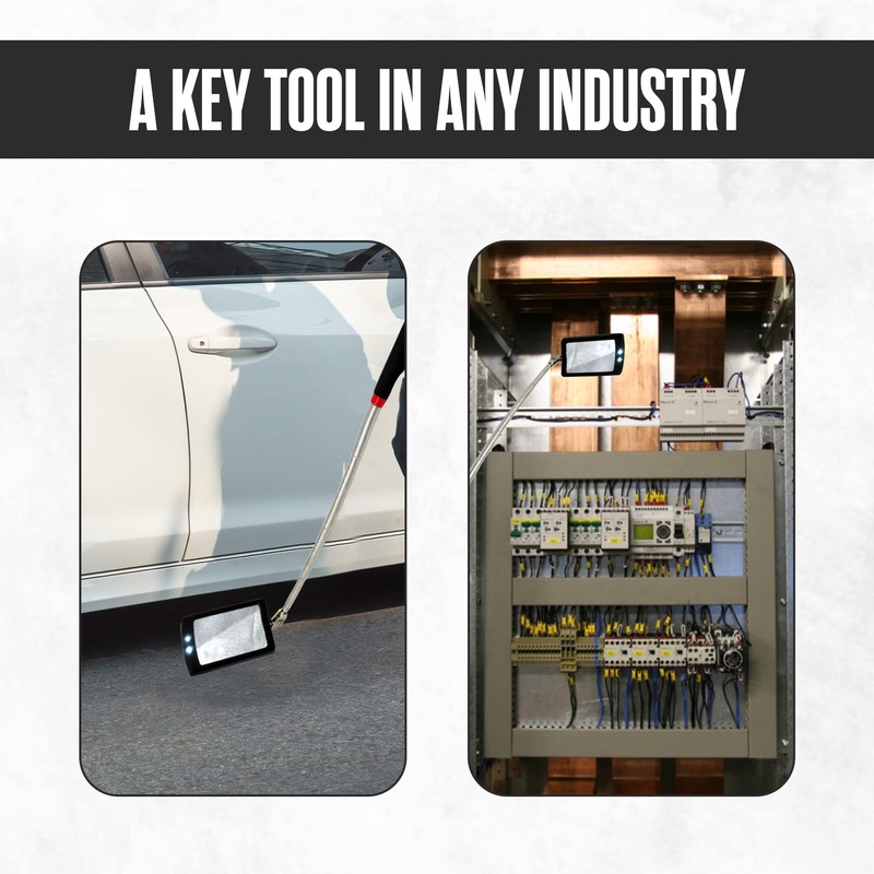 Inspection Mirror, Telescoping Mirror, Mechanic, Extendable, On A Stick, Telescope,