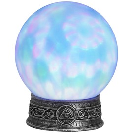WIDMANN ? Crystal Ball with base Lights caleidoscopiche for Adults, Turquoise, One Size, vd-wdm07102