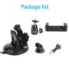 PellKing Action Camera Suction Cup Mount with Adhesive Pad for